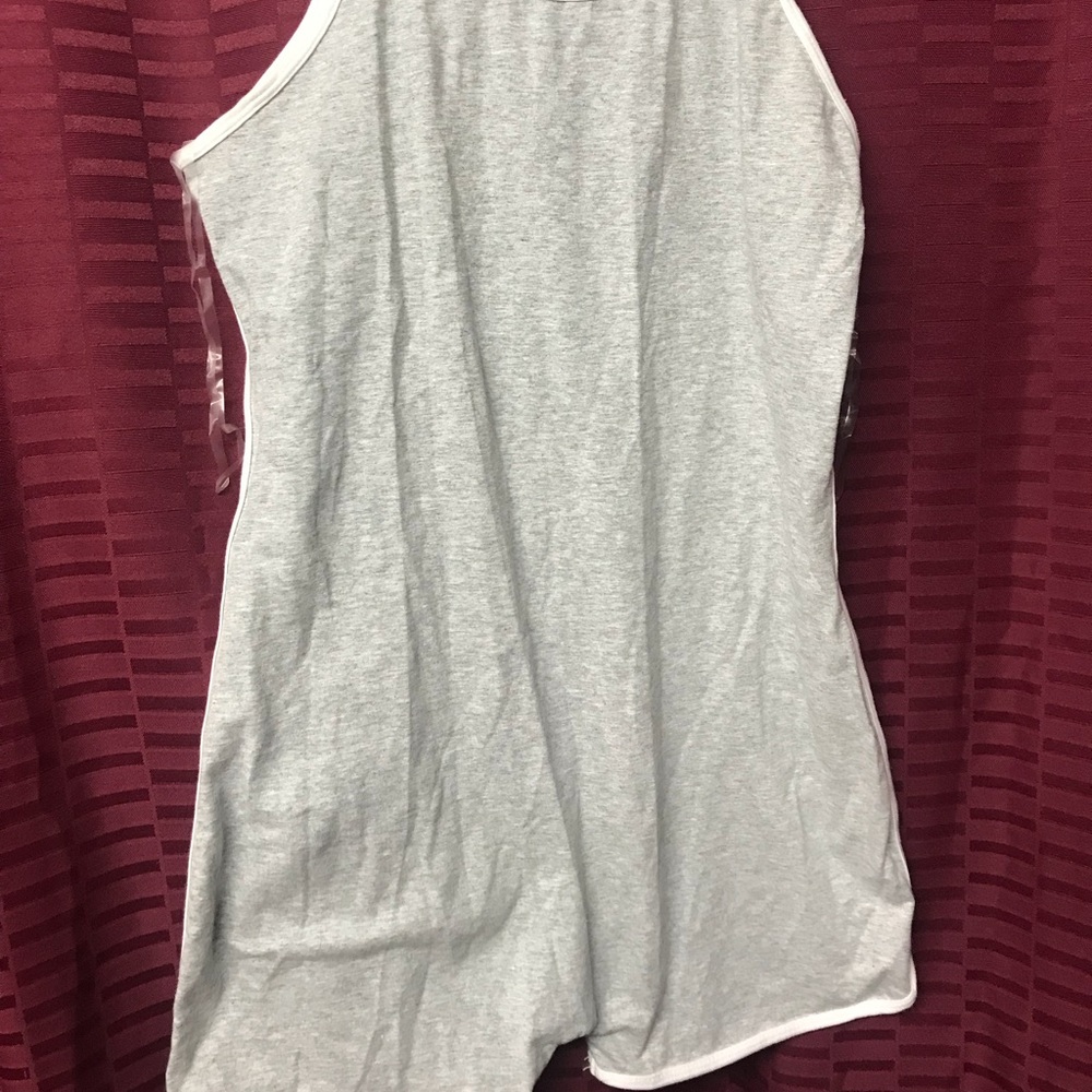 Grey Spaghetti Strap Slim Fit Romper